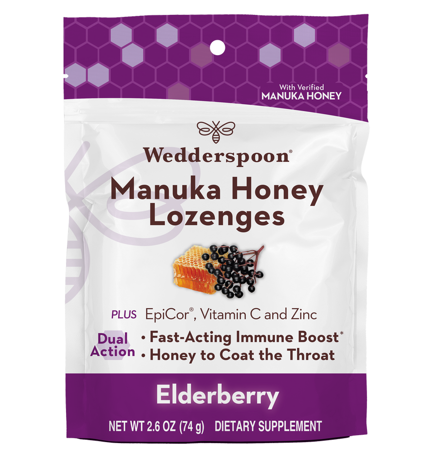 Jars  Wedderspoon - Loz Manuka Honey Elderberry (Pack of 6 2.6oz Jars)