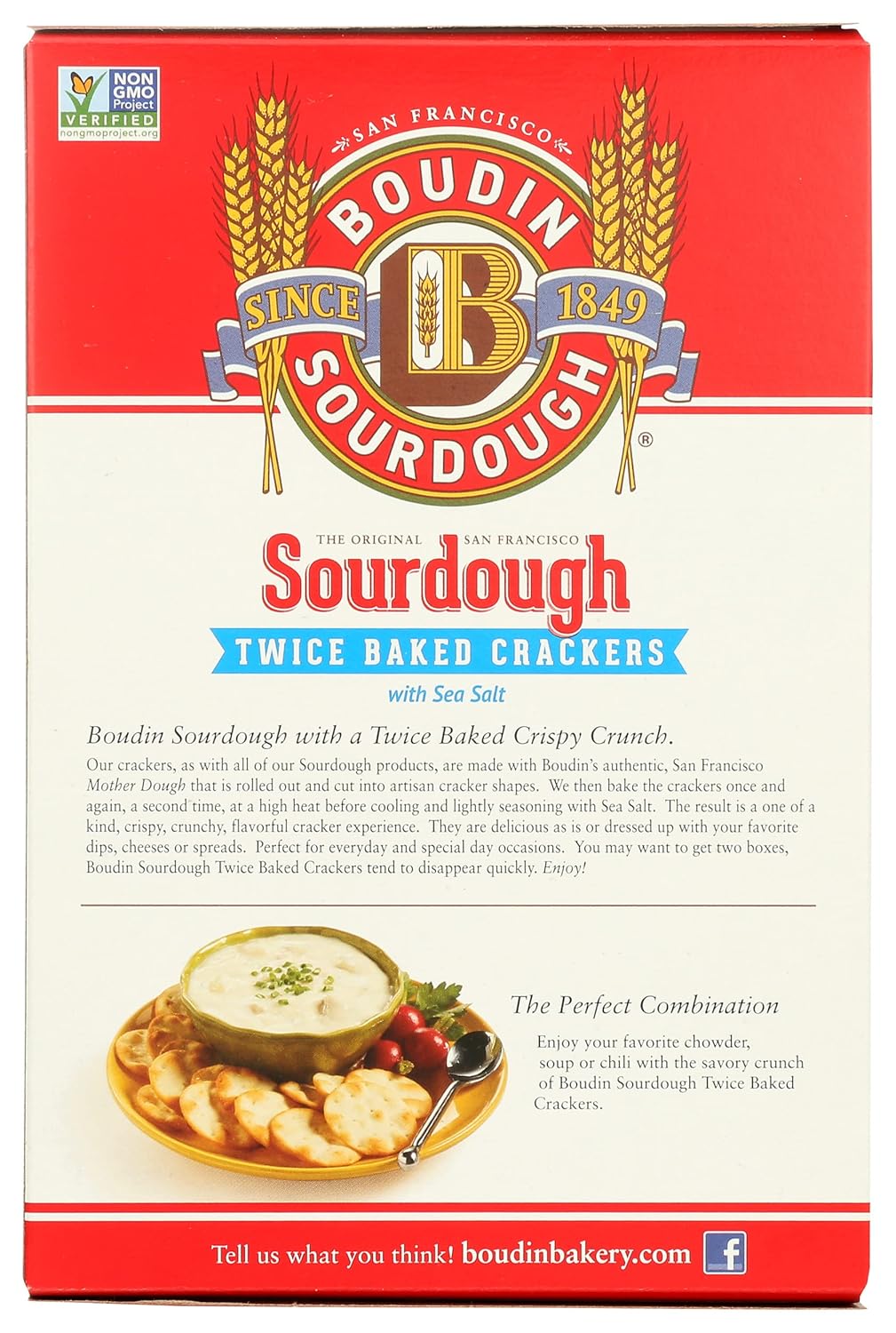 Boudin Sourdough Twice Baked Crackers, 5 oz (Case of 12)