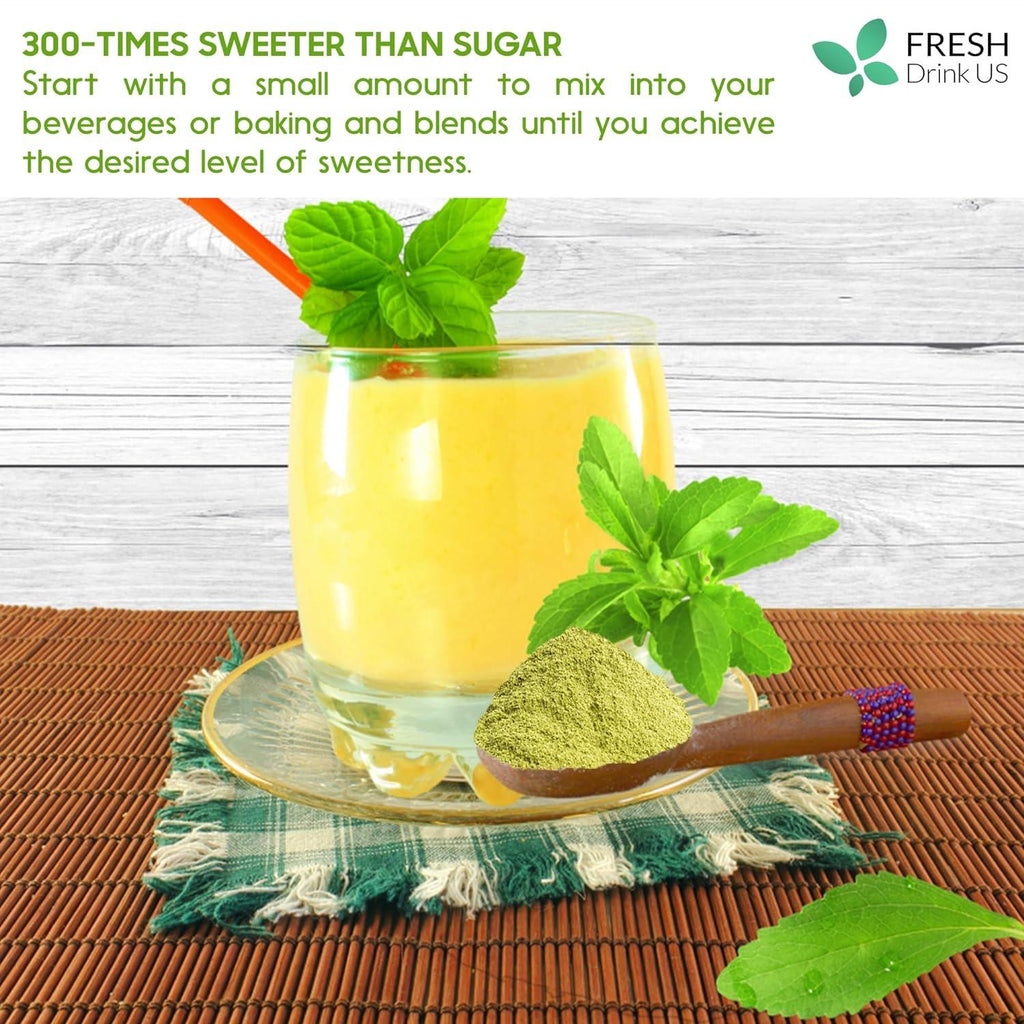 Stevia Leaf, Whole Dried Leaves, Tea Bags, Powder, 100% Natural and Pure from Stevia Leaves. Sugar Substitute for Tea, Coffee. Loose Leaf Stevia Herbal Tea. Zero Calorie Sweetener. No Sugar, No Caffeine, No Gluten, Vegan.