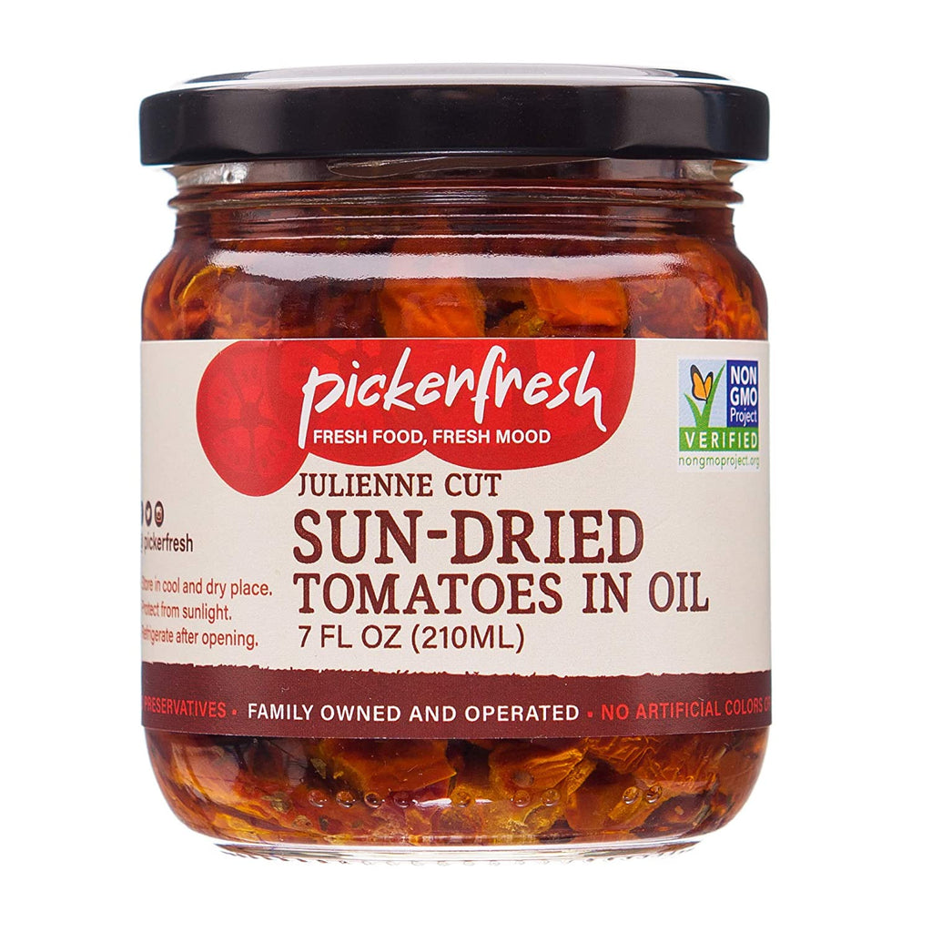 Pickerfresh Sun-Dried Tomatoes in Oil Julien, 7 Oz (Case of 6)