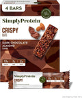 Simply Protein Dark Chocolate Almond Protein Bar, 8 x 1.41 oz (Case of 4)