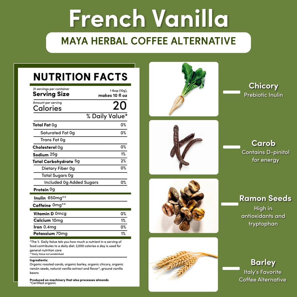 French Vanilla Chicory Herbal Coffee