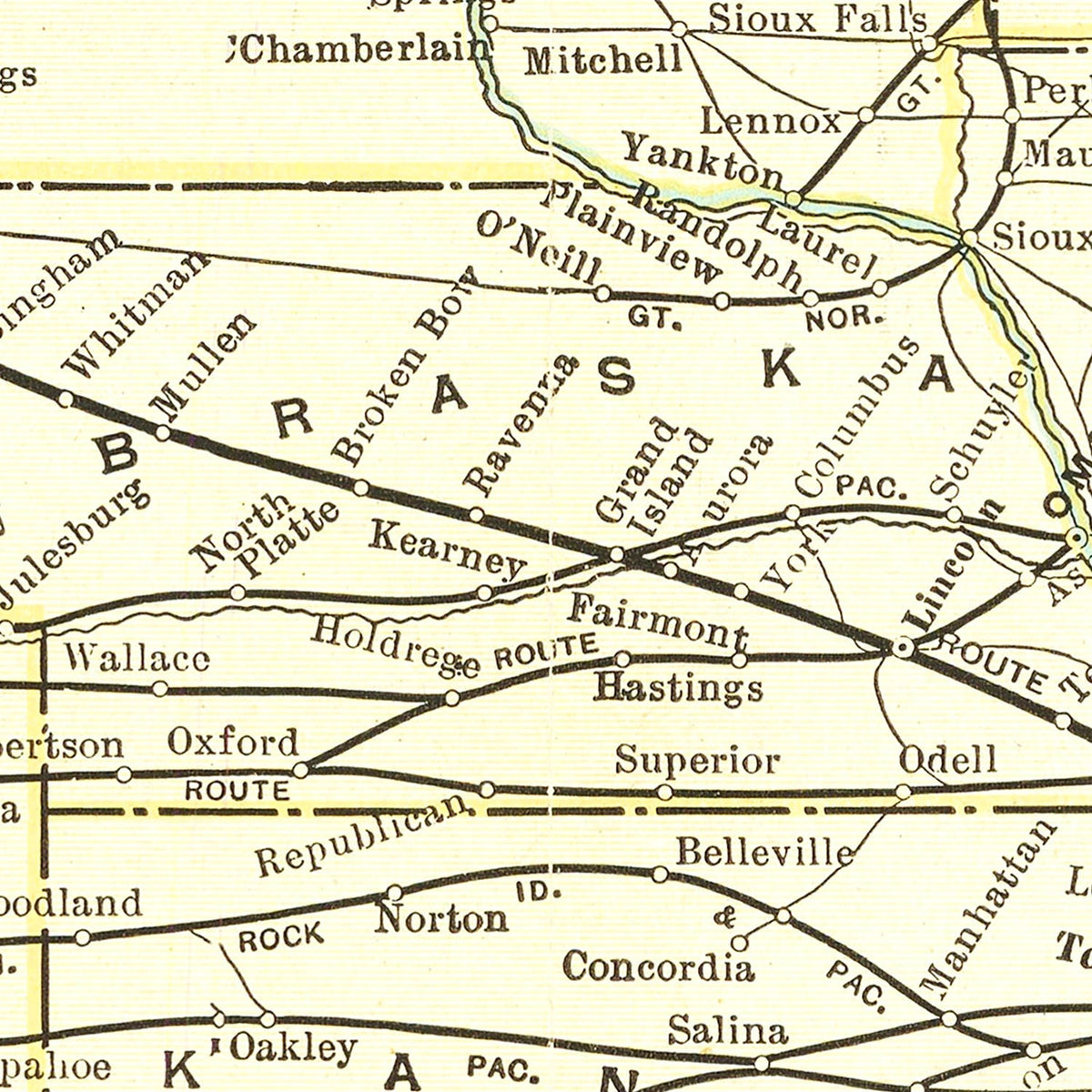 Vintage Map of Yellowstone National Park, 1909