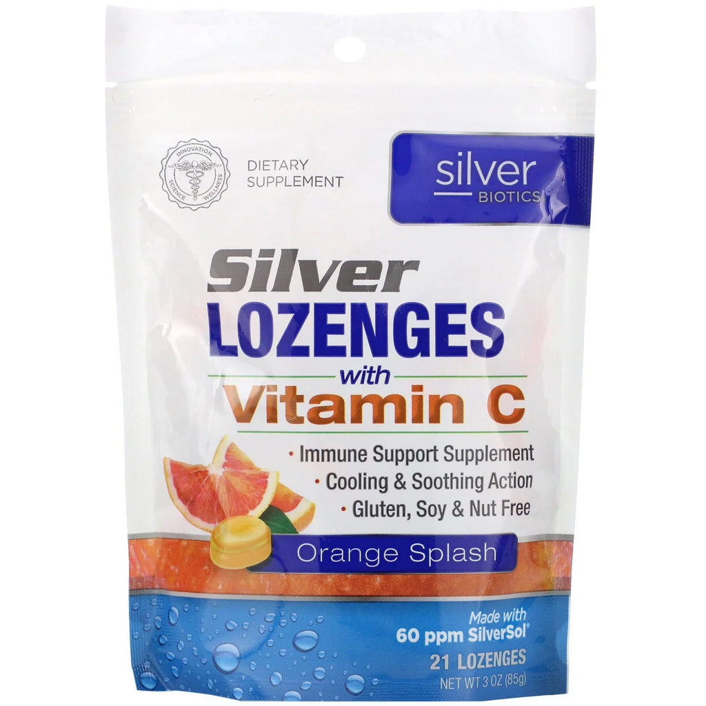 Silver Biotics Lozenges with Vitamin C, 21 ct