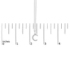 Sterling Silver Diamond Accent "A-Z" Initial Pendant Necklace