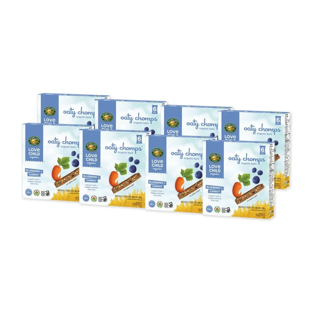Love Child Organics Organic Blueberry Carrot Snack Bar, 4 oz (Case of 8)