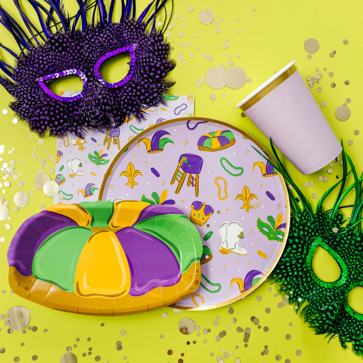 King Cake Party Plate