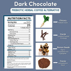 Dark Chocolate Prebiotic SuperBoost Herbal Coffee