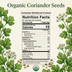 Organic Coriander Seeds – Whole Dhania for Curries & Pickling