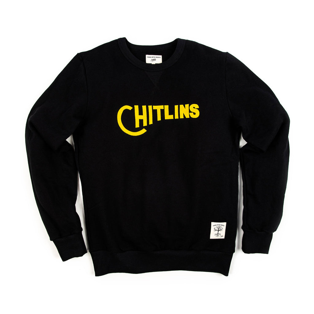 Cotton Club - Chitlins Sweatshirt in Black & Gold