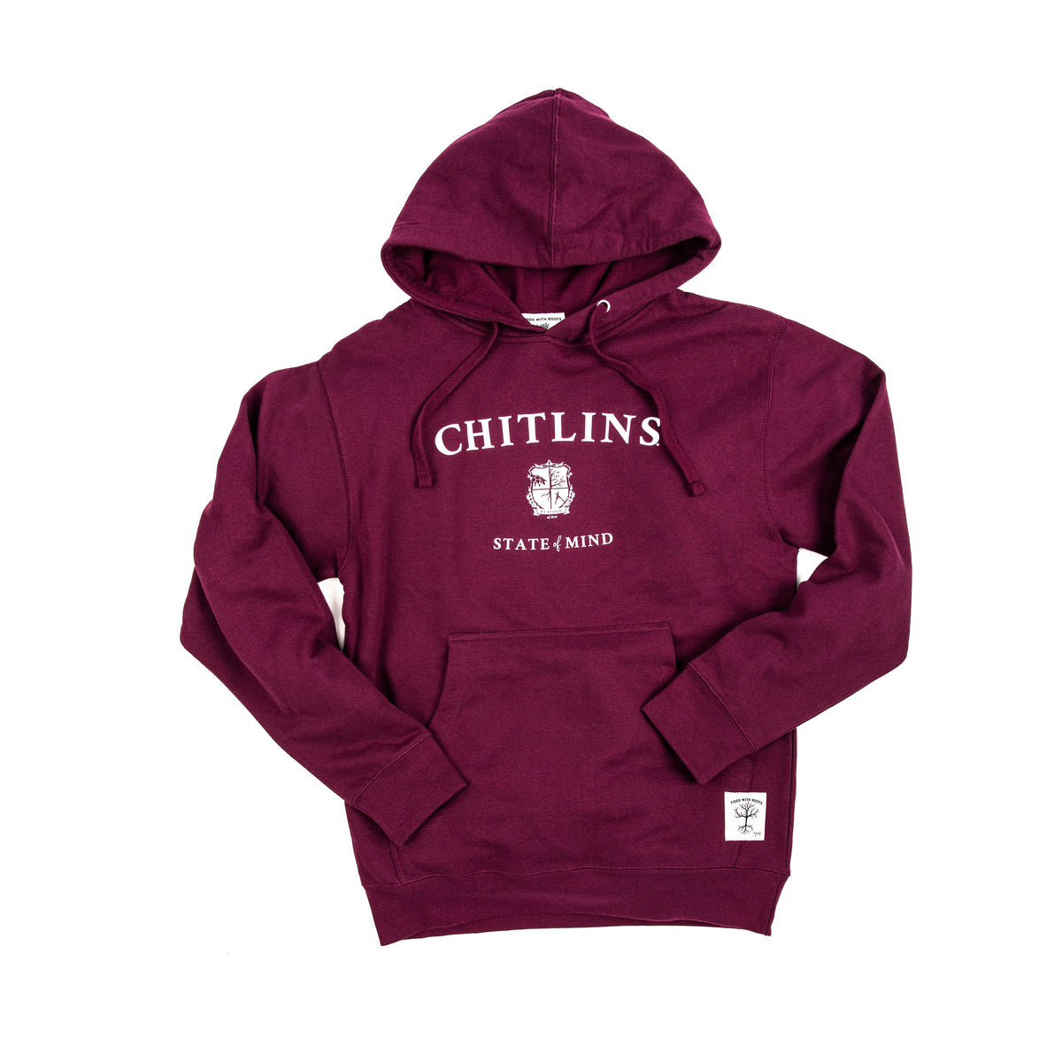 Chitlins State of Mind Hoodie in Maroon