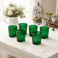 Green Glass Votive Candle Holder