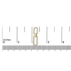 Gold Vermeil 1/10 Cttw Diamond Cttw Bold Paperclip Earring