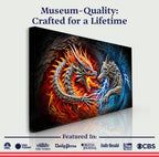 Dragon and Wolf Wall Art II