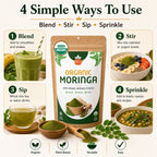 Organic Moringa Powder – For Smoothies & Golden Milk