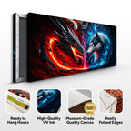 Dragon and Wolf Wall Art VI