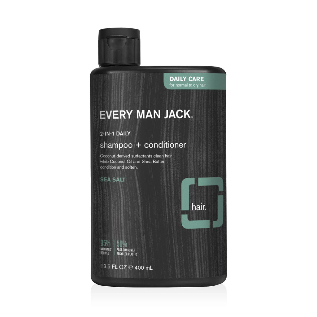 Every Man Jack Sea Salt 2-in-1 Shampoo & Conditioner, 13.5 fl oz