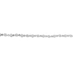 1.0 cttw diamond swirl beaded link bracelet in.925 sterling silver 7.25 bijoux-nyc direct