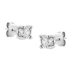 1.0 cttw round diamond solitaire stud earrings in sterling silver bijoux-nyc direct
