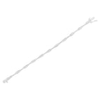 Sterling silver 1/4 cttw diamond miracle set flared bar 7 inch bracelet bijoux-nyc direct
