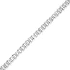 1/4 cttw diamond miracle set sterling silver open link bracelet 7.5 bijoux-nyc direct