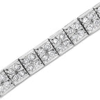 2.0 cttw four-stone diamond link bracelet in sterling silver 7.25 inch bijoux-nyc direct