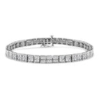 2.0 cttw four-stone diamond link bracelet in sterling silver 7.25 inch bijoux-nyc direct