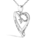 Diamond accent i love you mom heart pendant in sterling silver 18 inch bijoux-nyc direct