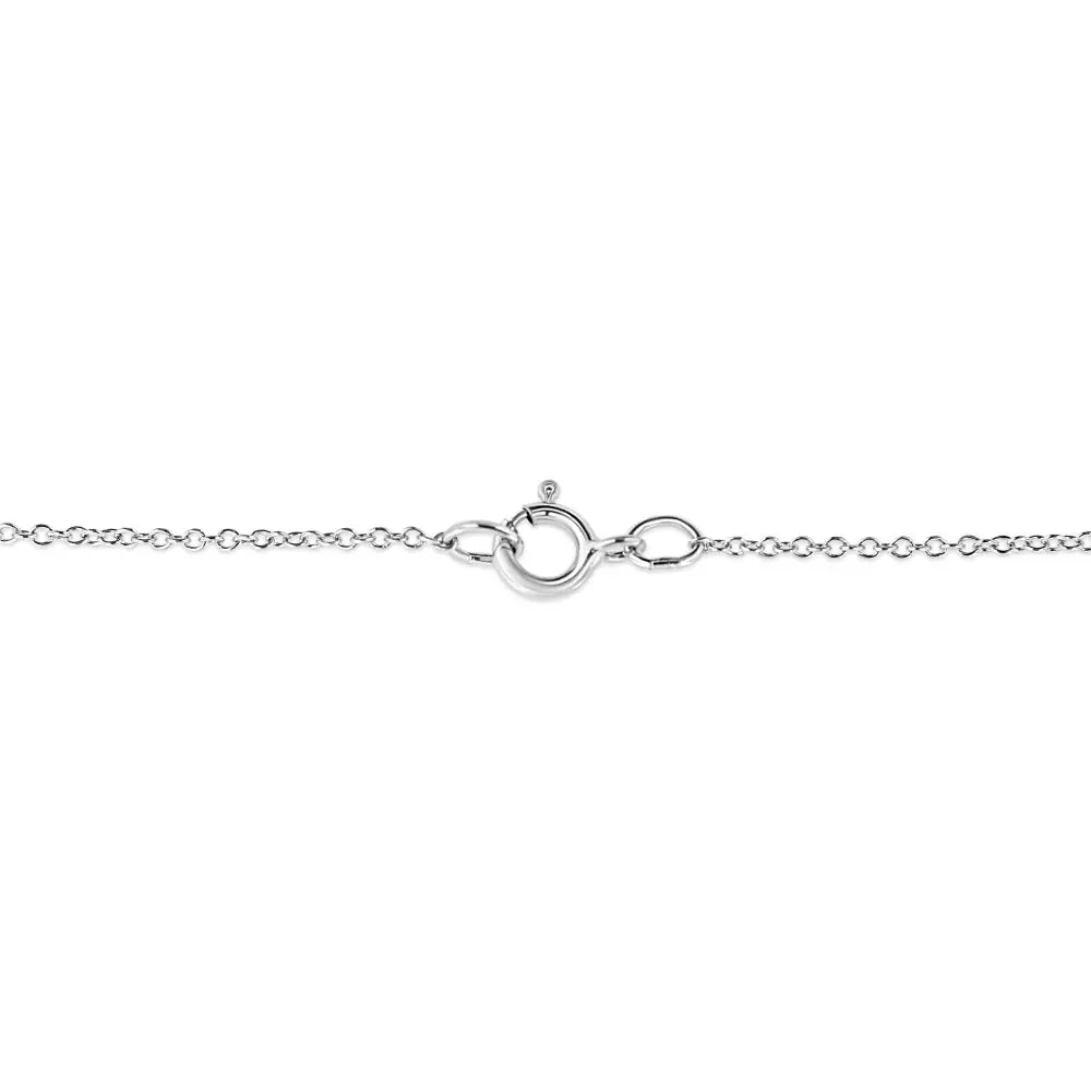 Diamond fairy wing heart pendant in sterling silver 1/20 cttw bijoux-nyc direct