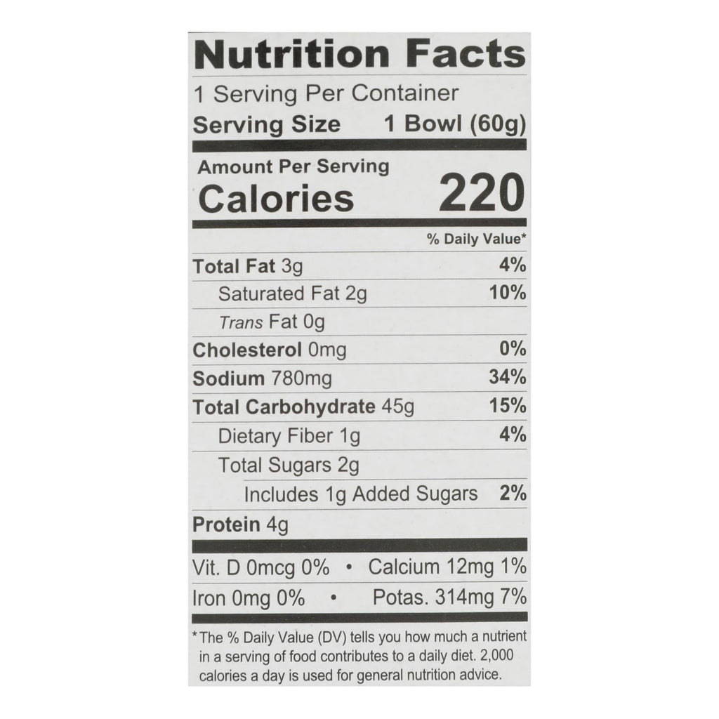Snapdragon Singapore Curry Rice Noodle Bowl, 2.1 oz (Case of 6)