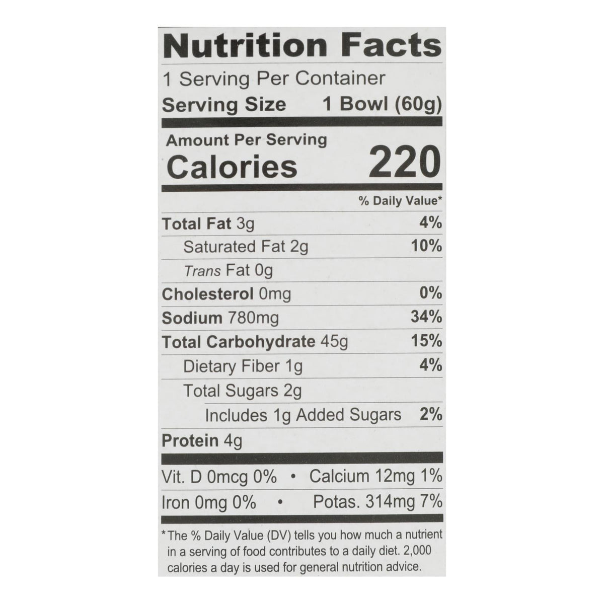 Snapdragon Singapore Curry Rice Noodle Bowl, 2.1 oz (Case of 6)