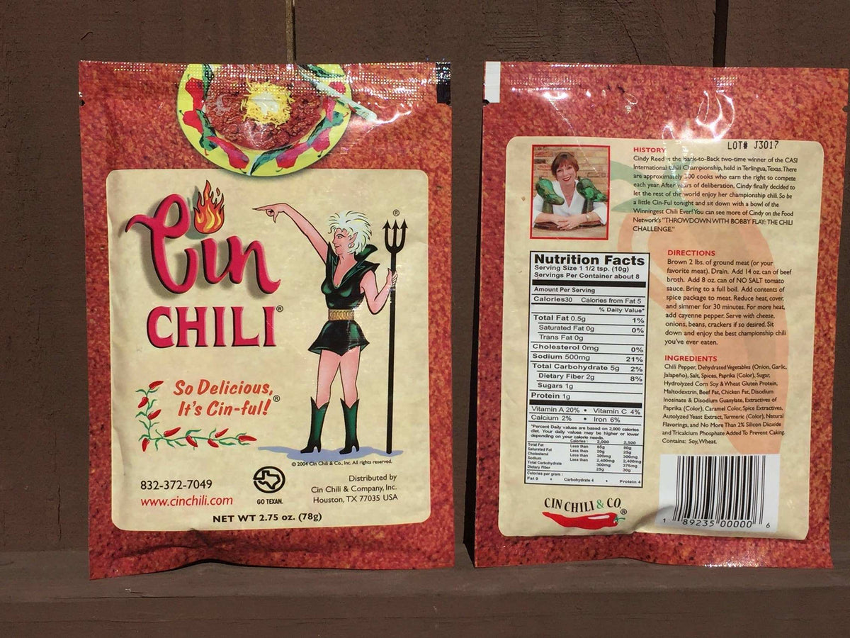 Cin Chili Seasoning Mix – 24 Pack (1 Case)