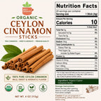 Organic Ceylon Cinnamon Sticks – True Cinnamon Quills