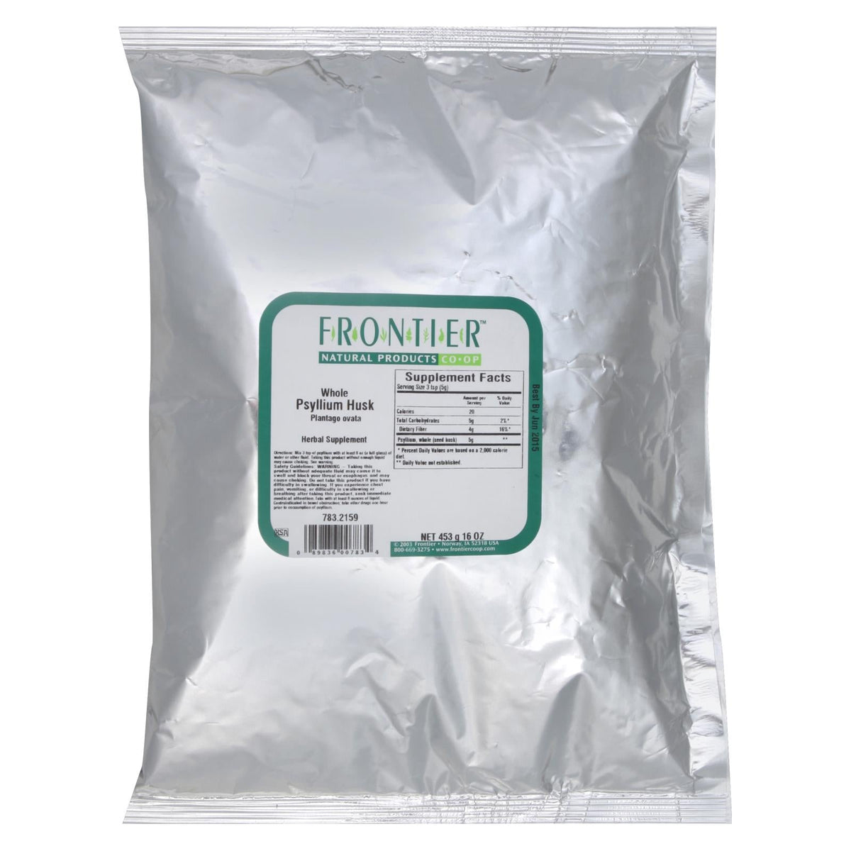 Frontier Co-op Whole Psyllium Seed Husk, 1 lb