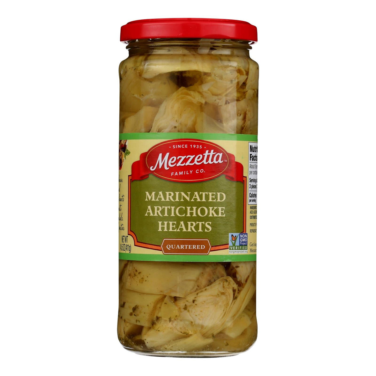 Mezzetta Marinated Artichoke Hearts (Pack of 6) - 14.5 Oz