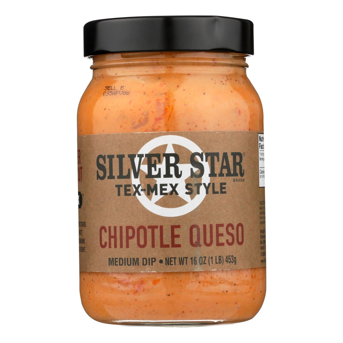 Silver Star Chipotle Queso Salsa Dip, 16 oz (Case of 6)