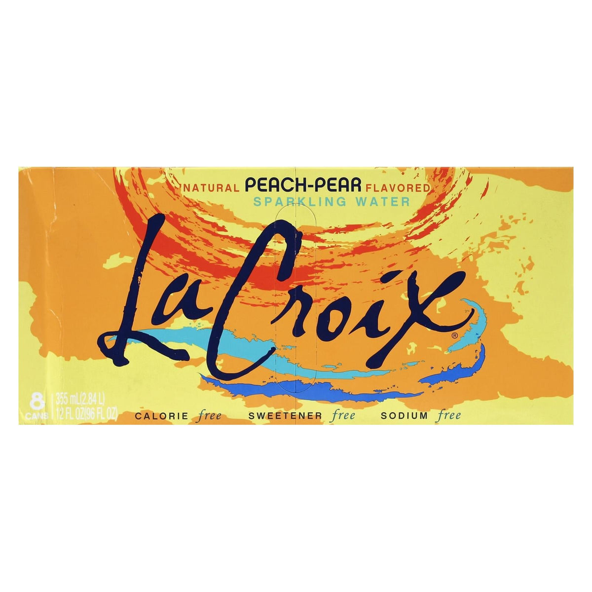 Lacroix Sparkling Water – Peach-Pear – Case of 3 – 8/12 Fl Oz.