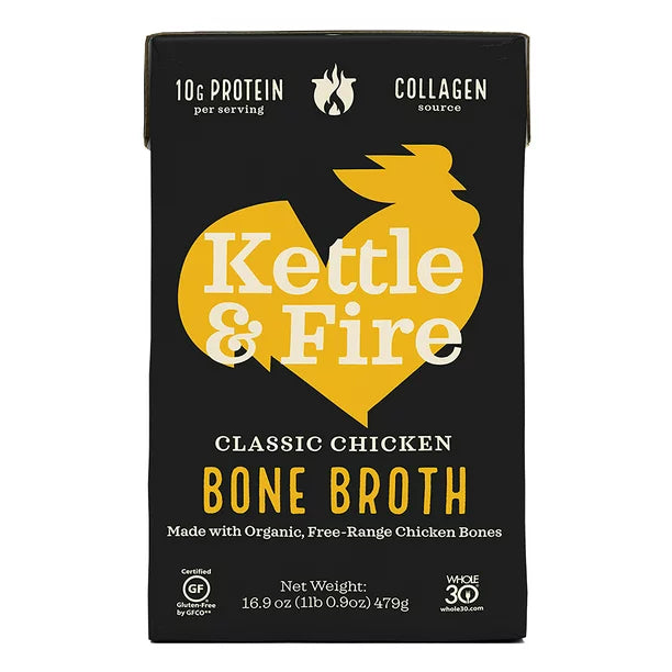 Kettle & Fire Regenerative Chicken Bone Broth, 16.9 oz (Case of 6)