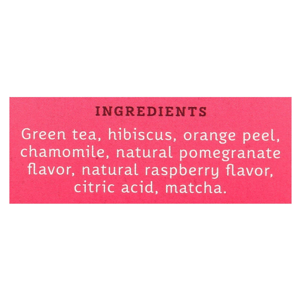 Stash Pomegranate Raspberry Green Tea with Matcha (Pack of 6 - 18 Tea Bags Each)