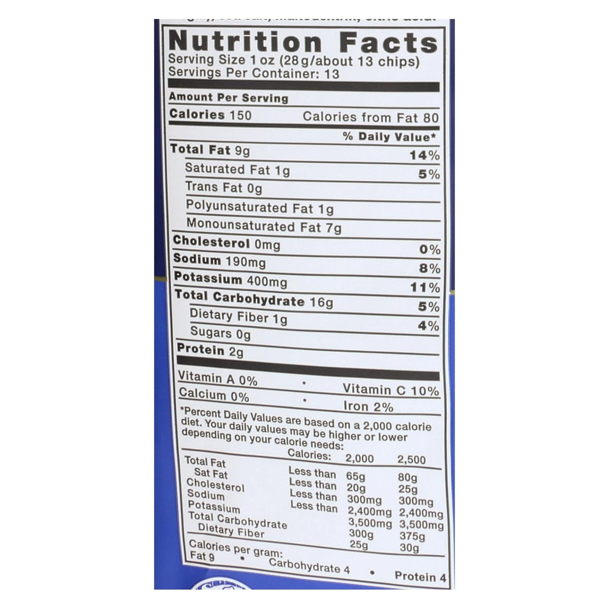 Kettle Brand Sea Salt & Vinegar Potato Chips, 13 oz (Case of 9)