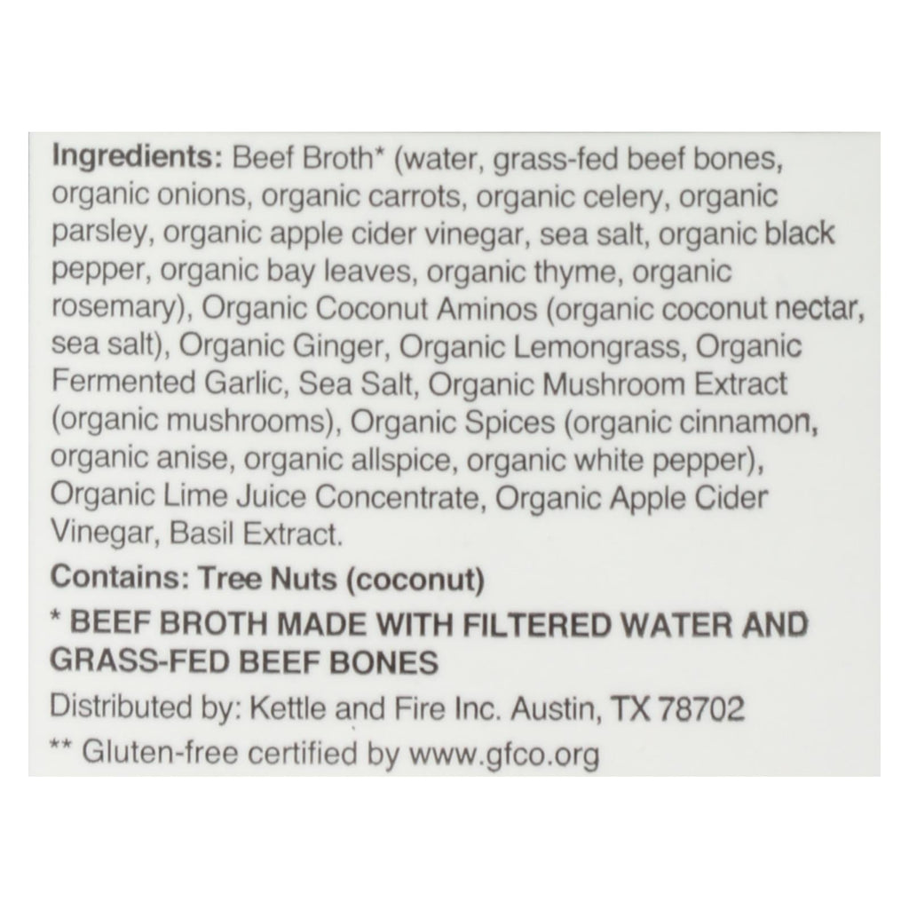 Kettle & Fire Beef Pho Bone Broth, 16.9 fl oz (Case of 6)