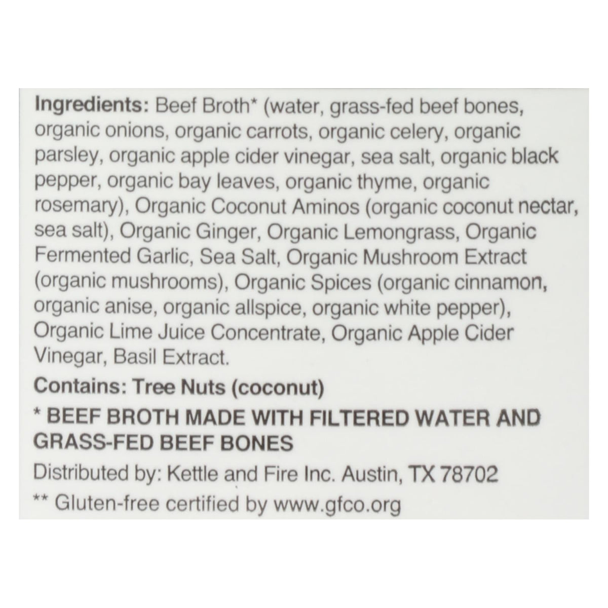 Kettle & Fire Beef Pho Bone Broth, 16.9 fl oz (Case of 6)