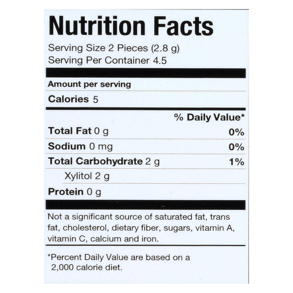 PUR Gum Aspartame Free Spearmint Gum, 9 Pieces, 12.6 g (Case of 12)