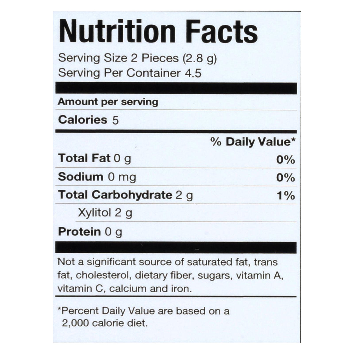 PUR Gum Aspartame Free Spearmint Gum, 9 Pieces, 12.6 g (Case of 12)
