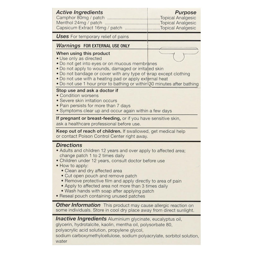 Tiger Balm Patch Display Center, 5-Pack (Case of 6)