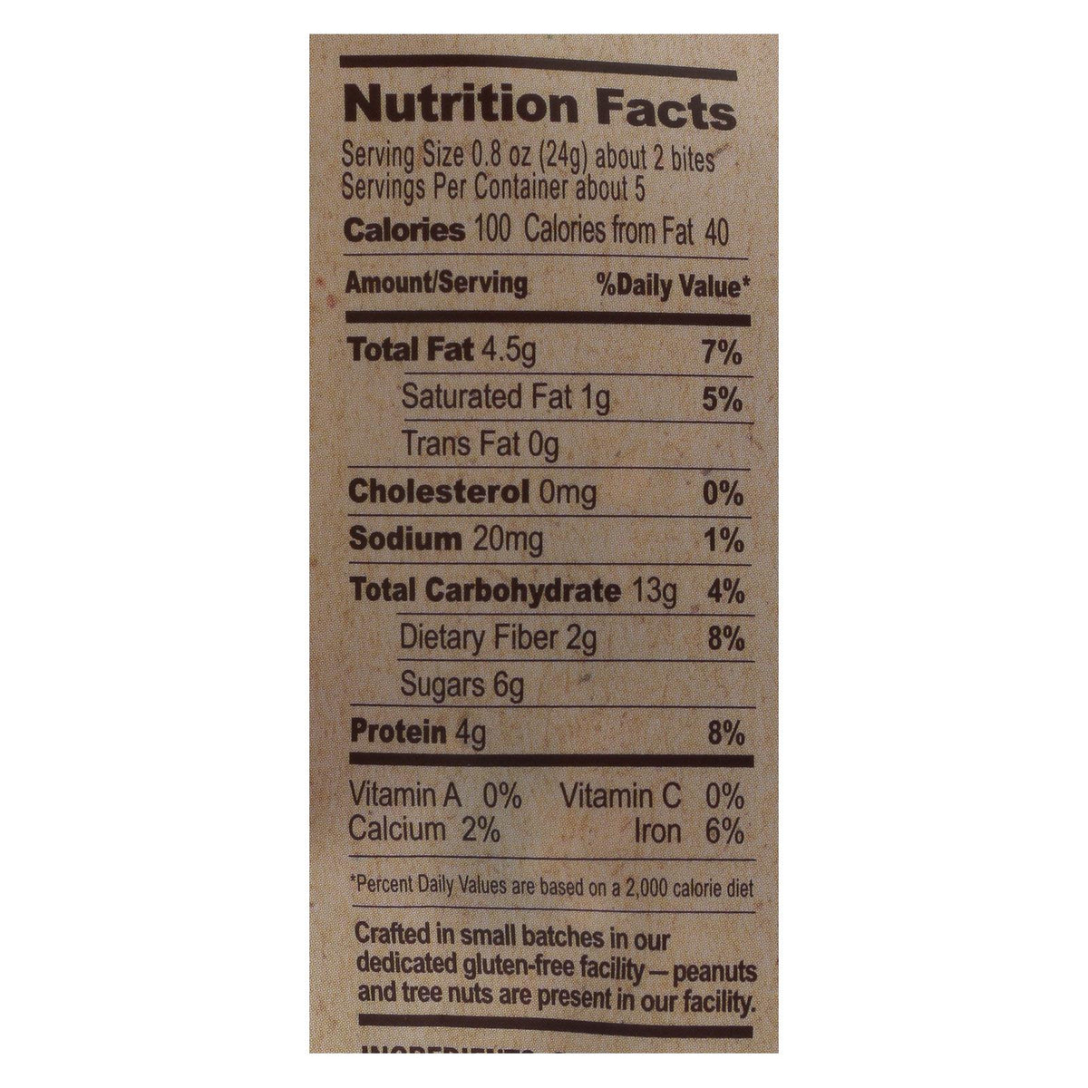 Gluten-Free Bites Chocolate Cherry Almond (Pack of 6 - 4 Oz. Each)