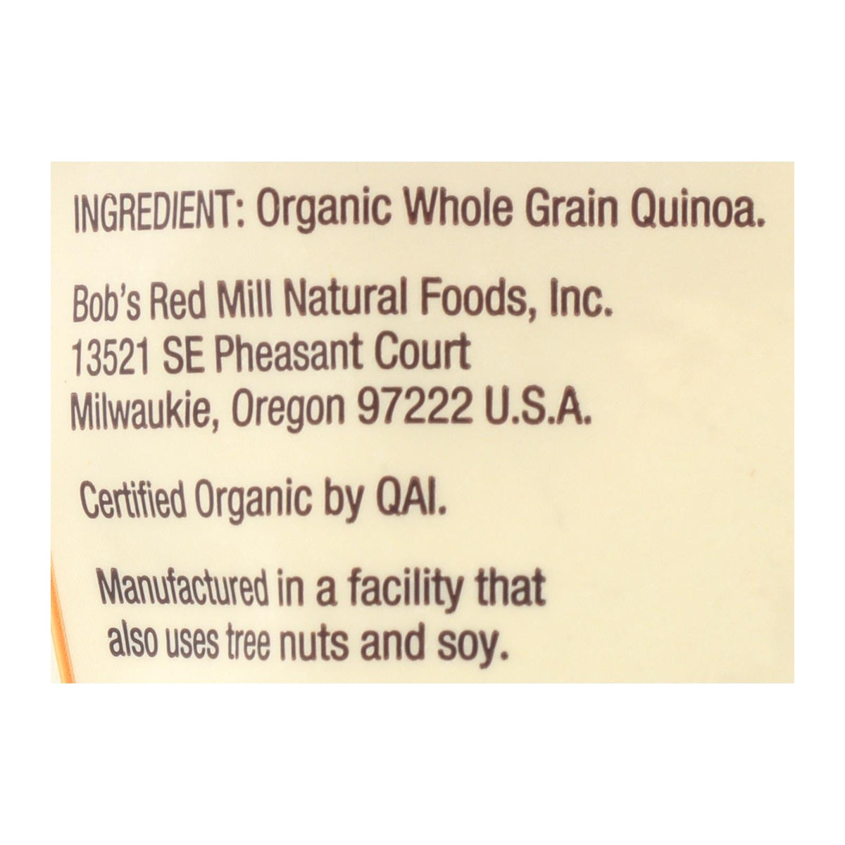 Bob's Red Mill Organic Whole Grain, 18 oz (Case of 4)