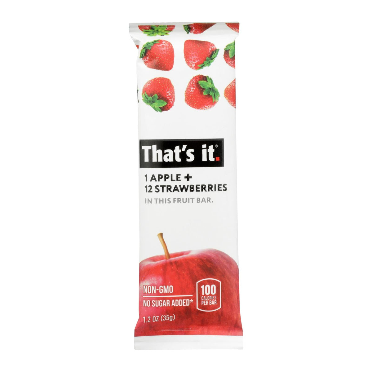 That's It Apple & Strawberry Fruit Bar, 1.2 oz (Case of 12)