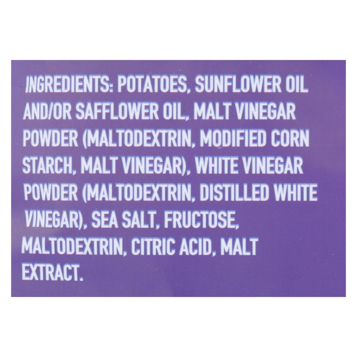 Boulder Canyon Kettle Chips Malt Vinegar and Sea Salt (Pack of 12 - 5 Oz.)