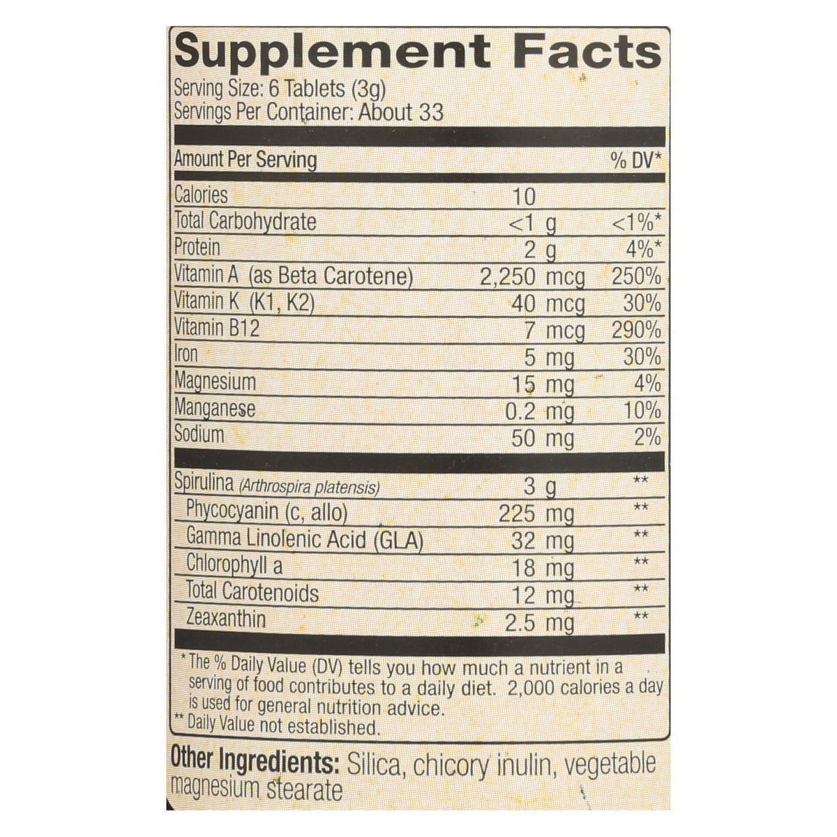 Nutrex Hawaii Pure Hawaiian Spirulina Pacifica 500 mg, 200 Tablets